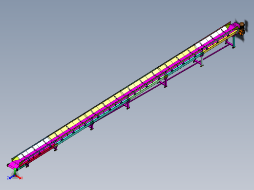 U型槽皮带输送机1446168===100正等轴测缩略图