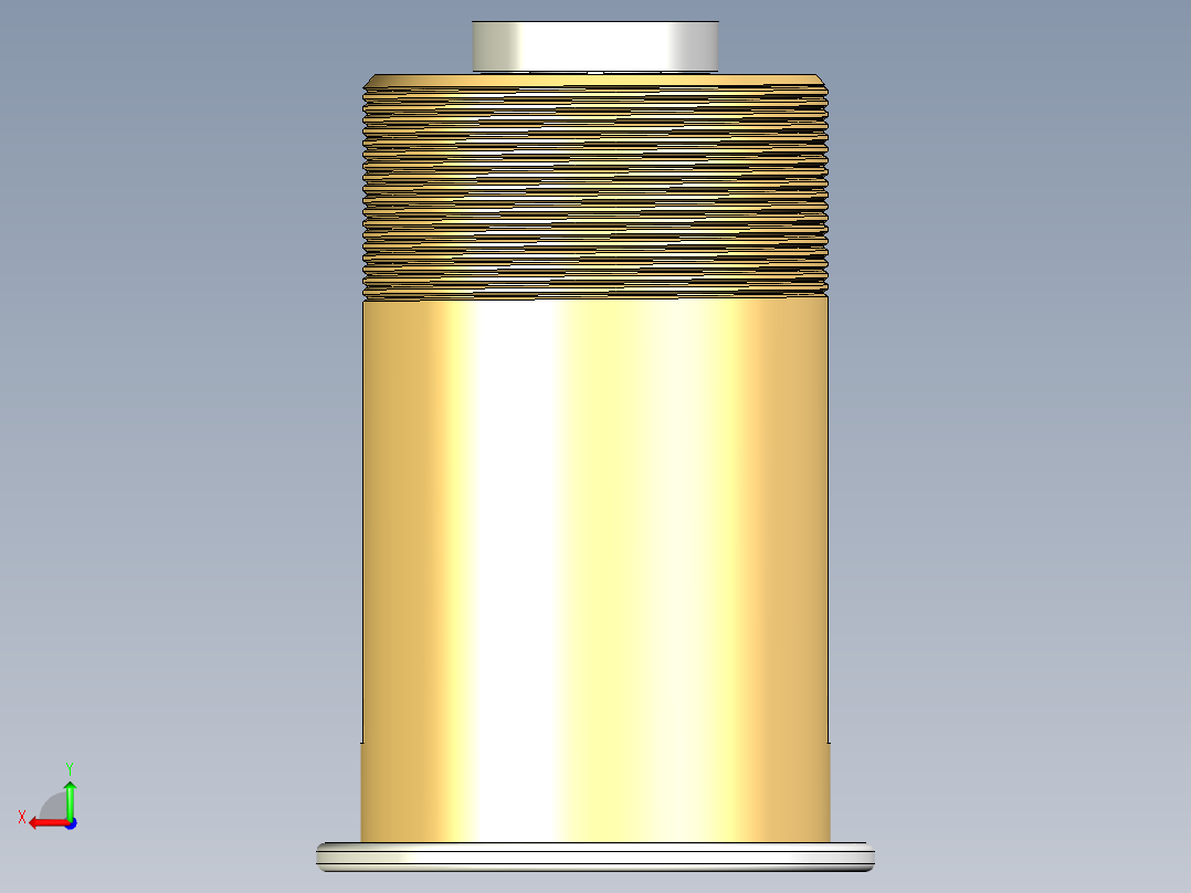 ILCO 7326带键插芯锁芯后视图