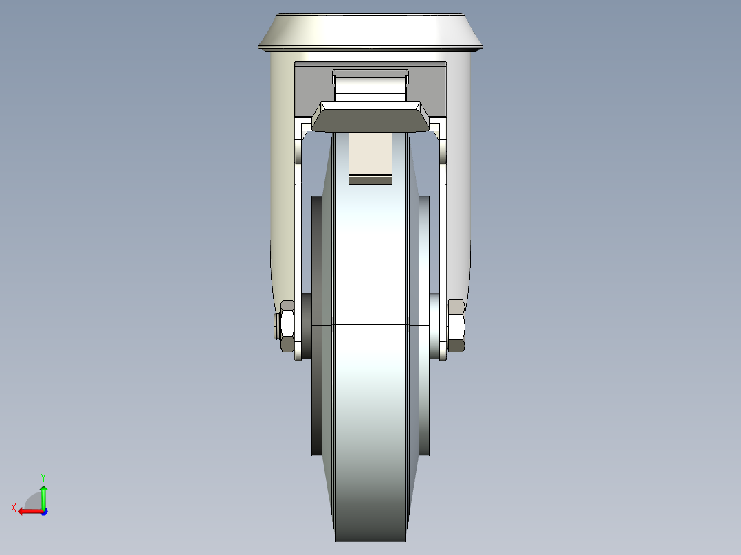 型材-KJN 515369 125MM WHEEL后视图