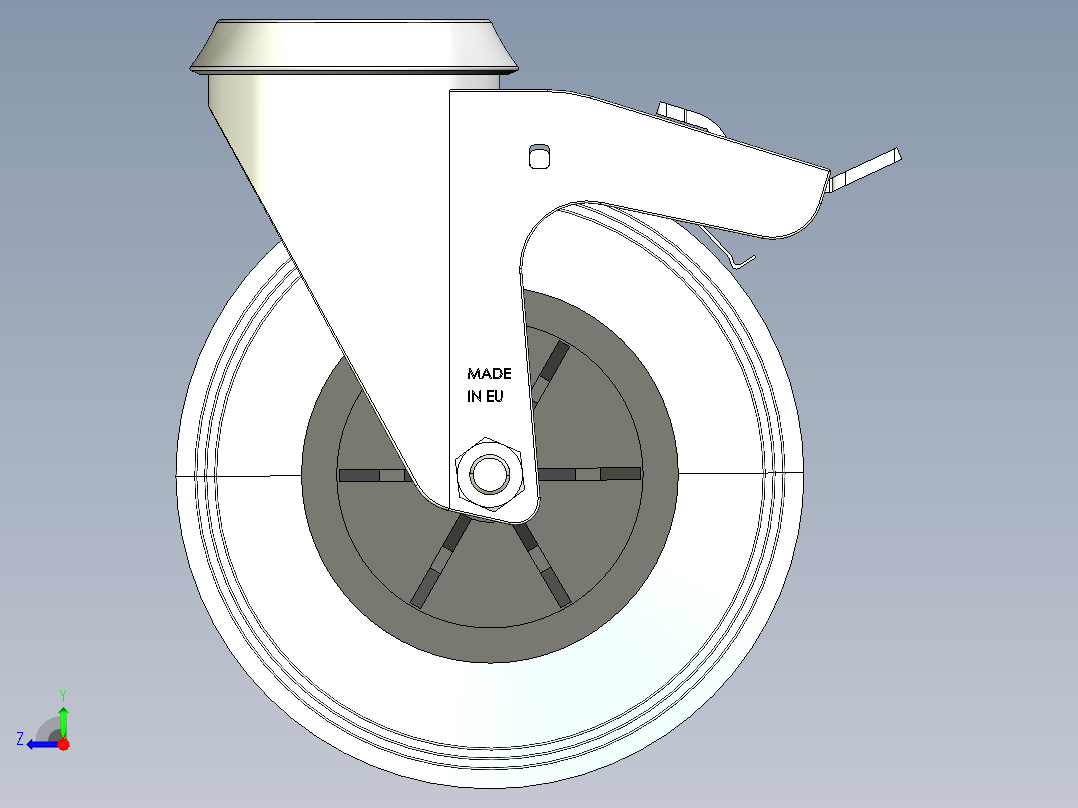 型材-KJN 515369 125MM WHEEL右视图