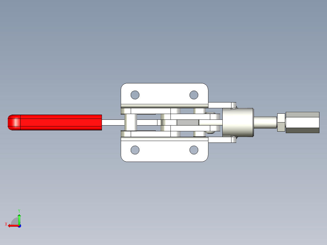 推拉式夾鉗SSP(D)-3D多系列多零件图纸模型后视图