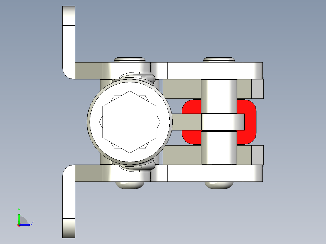 推拉式夾鉗SSP(D)-3D多系列多零件图纸模型左视图