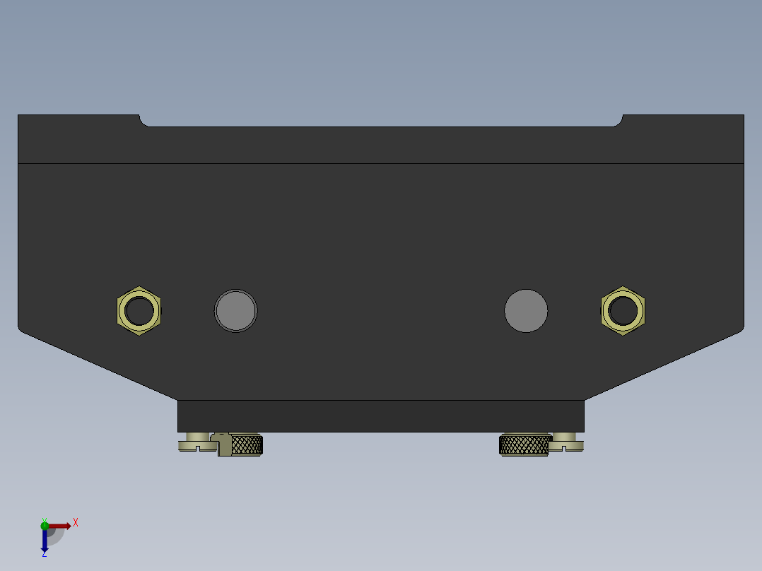 831007拨叉加工工艺及钻攻M8螺纹孔夹具设计【铣断前】【含三维UG和SolidWorks】俯视图