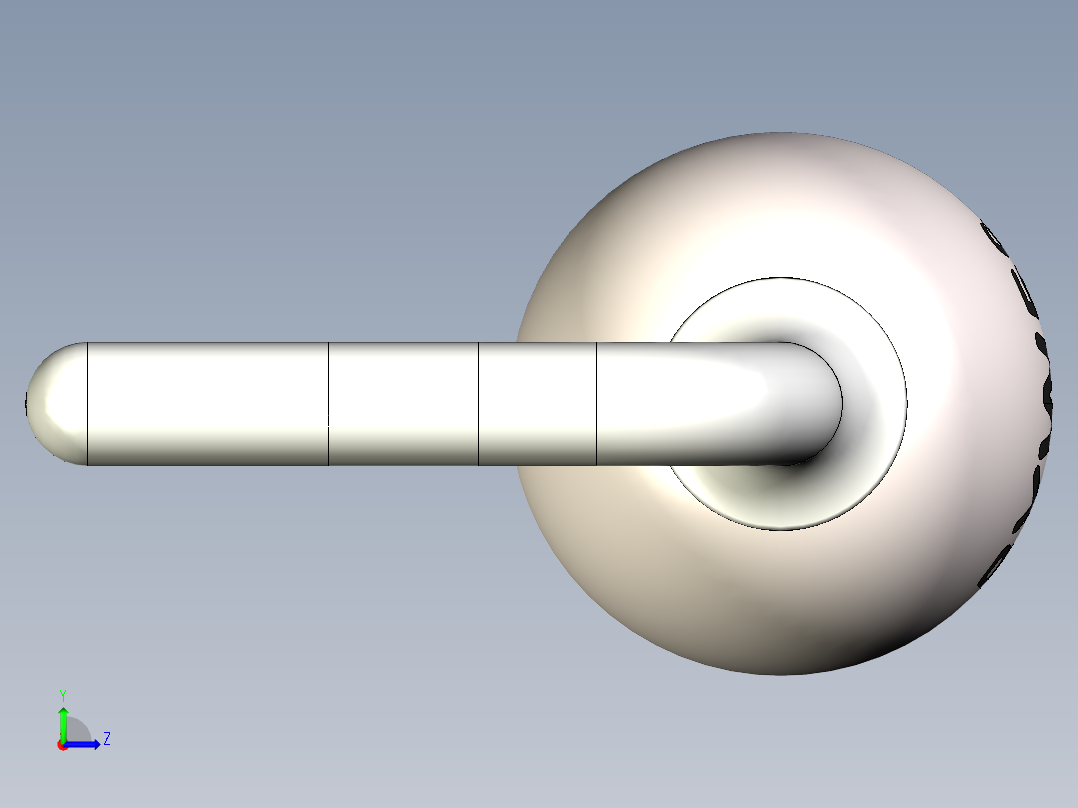 SOD-57型二极管外壳，外壳尺寸为4.0 x 3.6毫米，引线直径为0.82毫米左视图