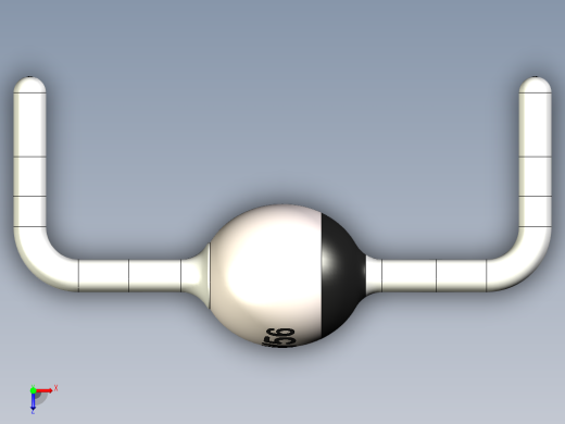 SOD-57型二极管外壳，外壳尺寸为4.0 x 3.6毫米，引线直径为0.82毫米俯视缩略图