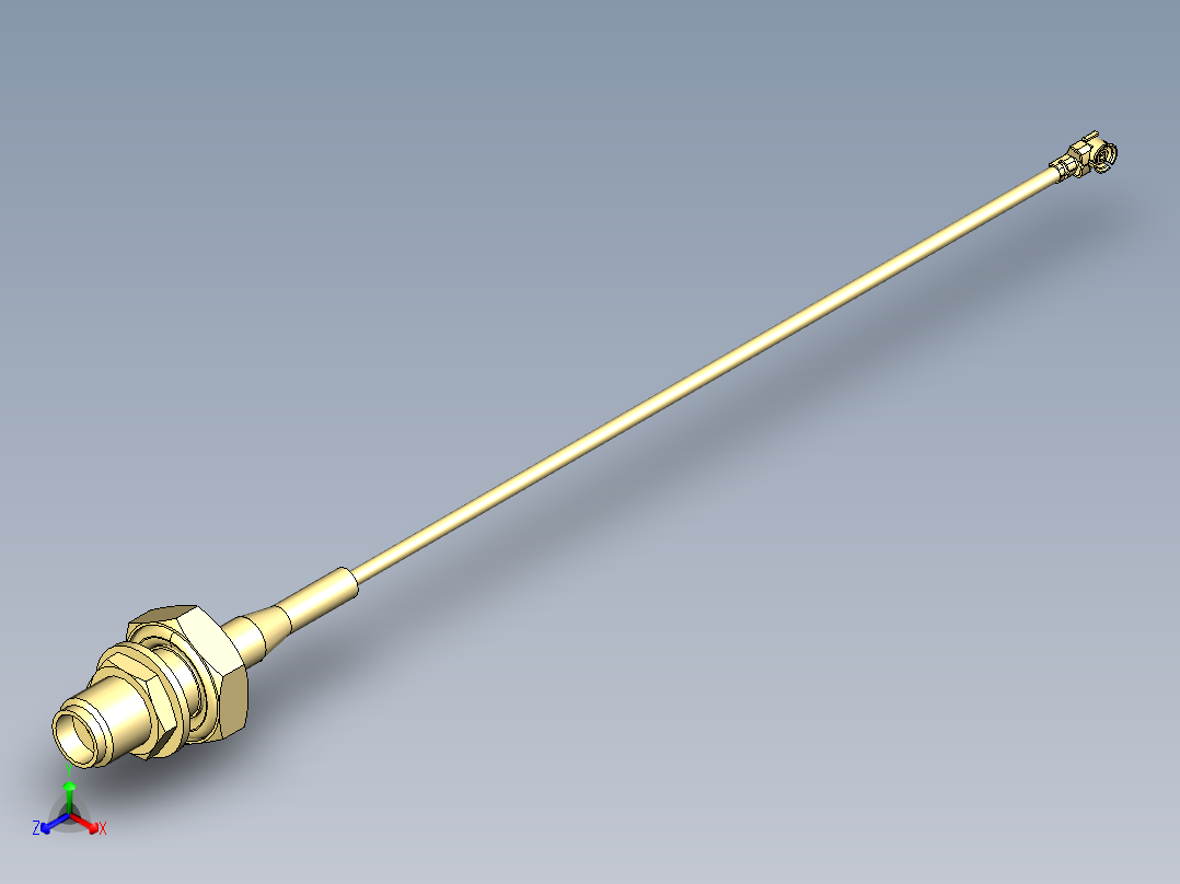 SMA接口70正等轴测图