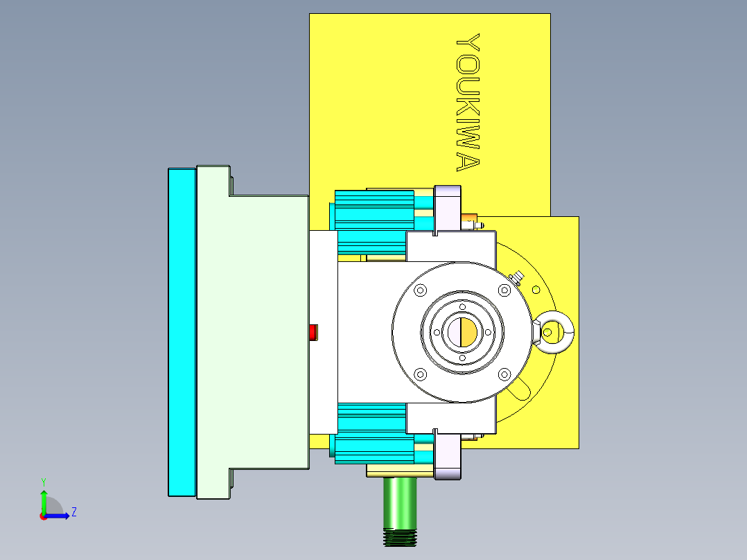 ZAZ00-A-笔记本CNC工装夹具三维模型CNC6-1117左视图