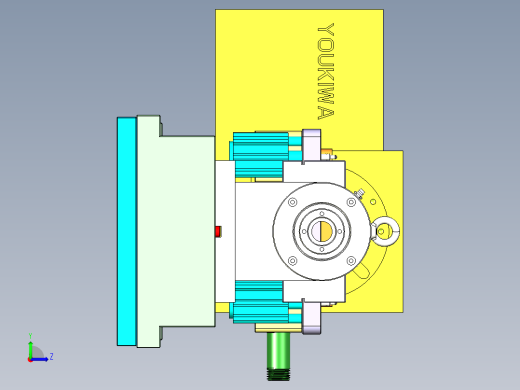 ZAZ00-A-笔记本CNC工装夹具三维模型CNC6-1117左视缩略图