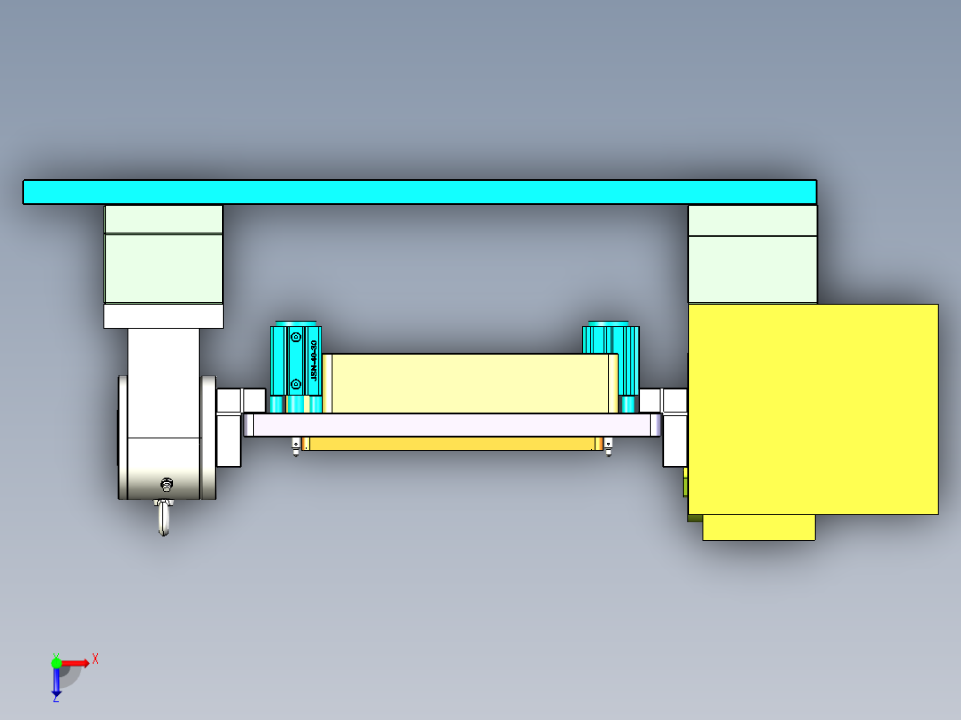 ZAZ00-A-笔记本CNC工装夹具三维模型CNC6-1117俯视图