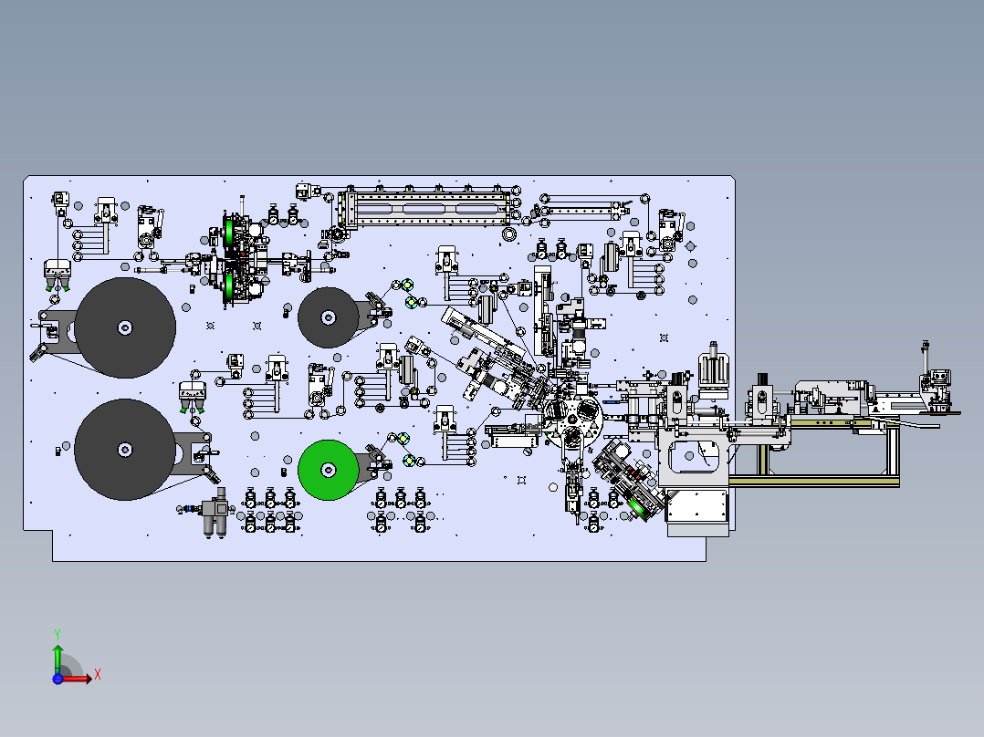 方形铝壳锂电池电芯卷绕机sw16可编辑前视图