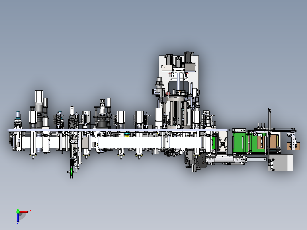 方形铝壳锂电池电芯卷绕机sw16可编辑俯视图