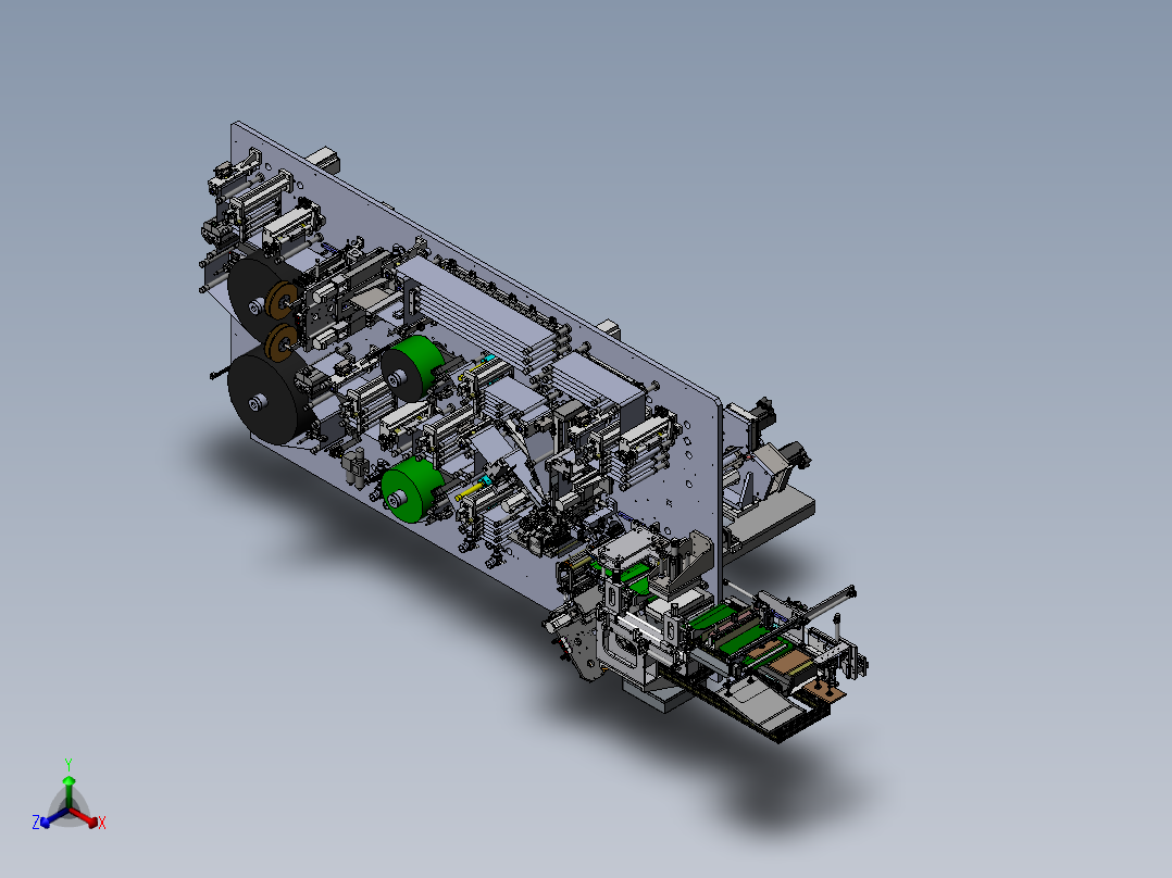 方形铝壳锂电池电芯卷绕机sw16可编辑正等轴测图