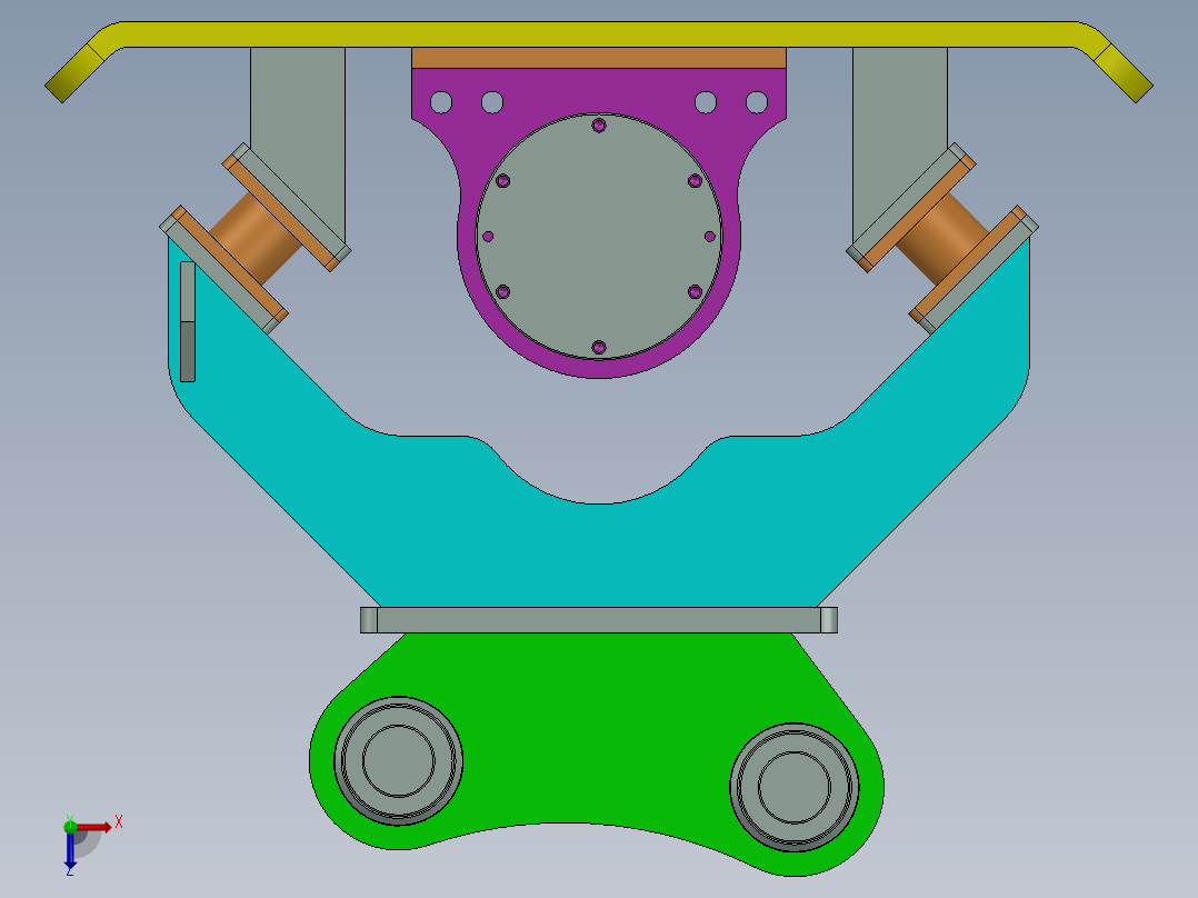 夯实器组装图俯视图