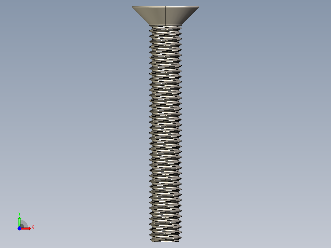 Screw_ISO_10642_M3x22_A2.STEP前视图