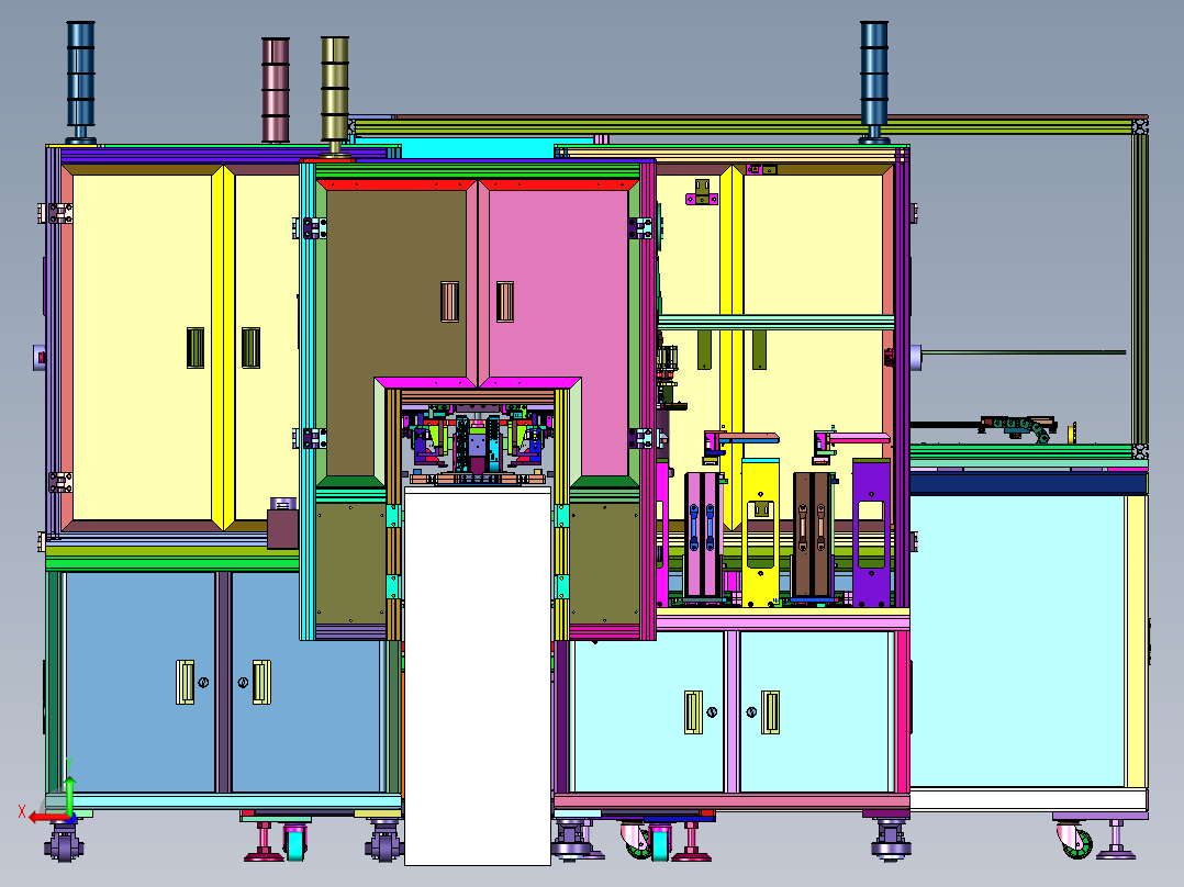 盒焊接用辅具及焊接平台后视图
