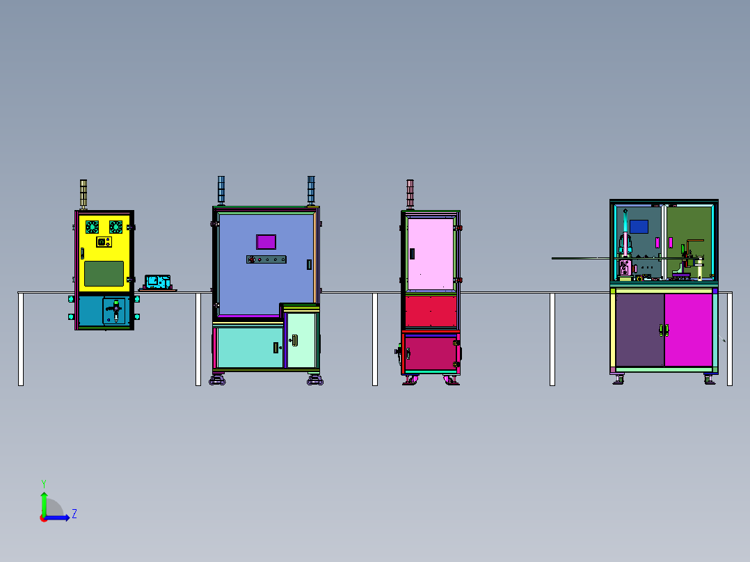 盒焊接用辅具及焊接平台左视图