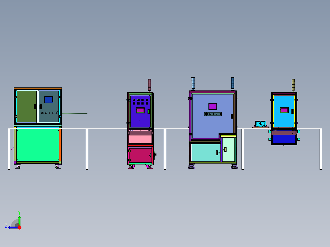 盒焊接用辅具及焊接平台右视图