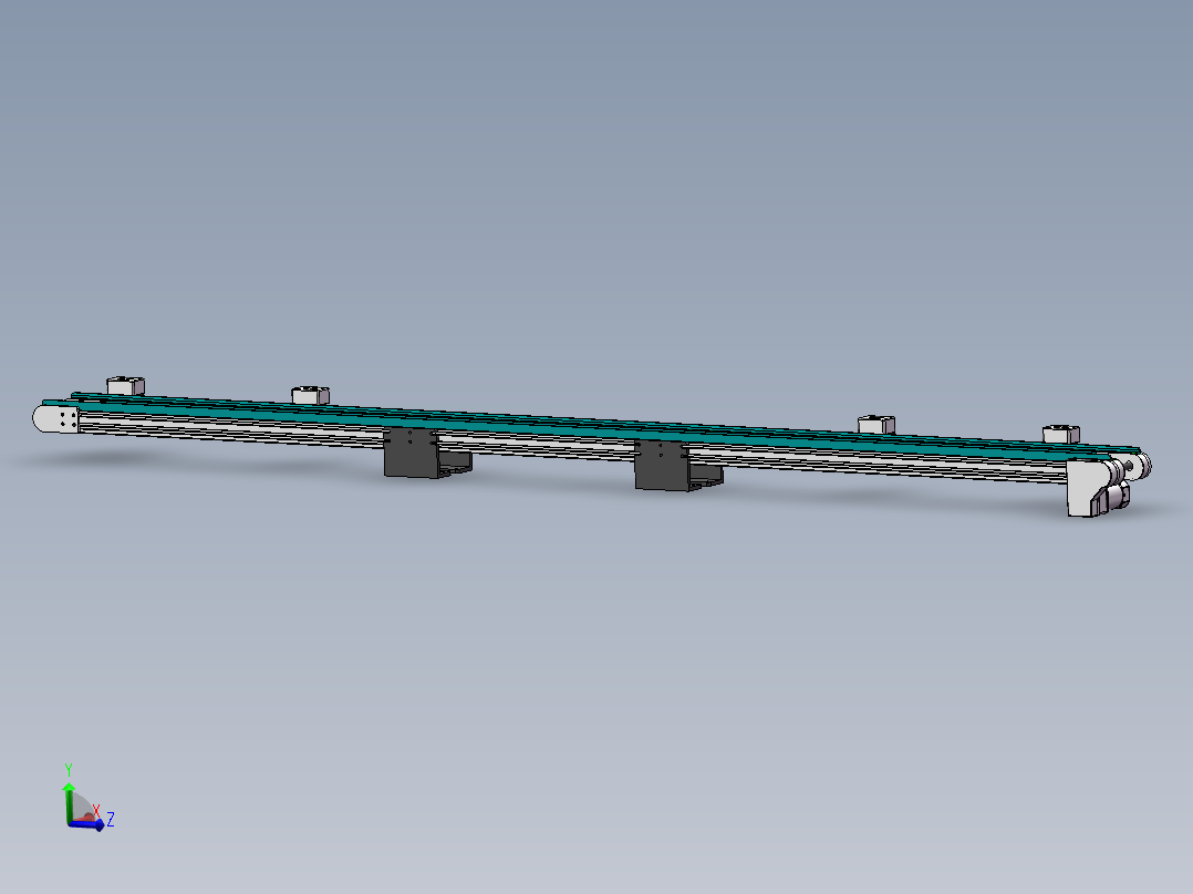 4米0.10米双皮带输送机构