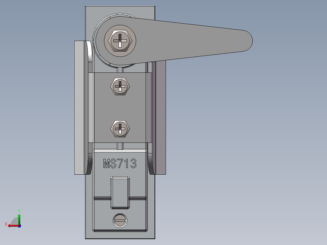 MS713平面锁1749924后视图