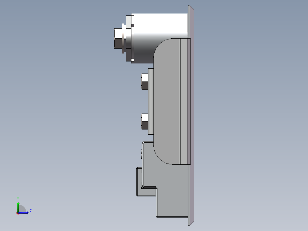 MS713平面锁1749924左视图