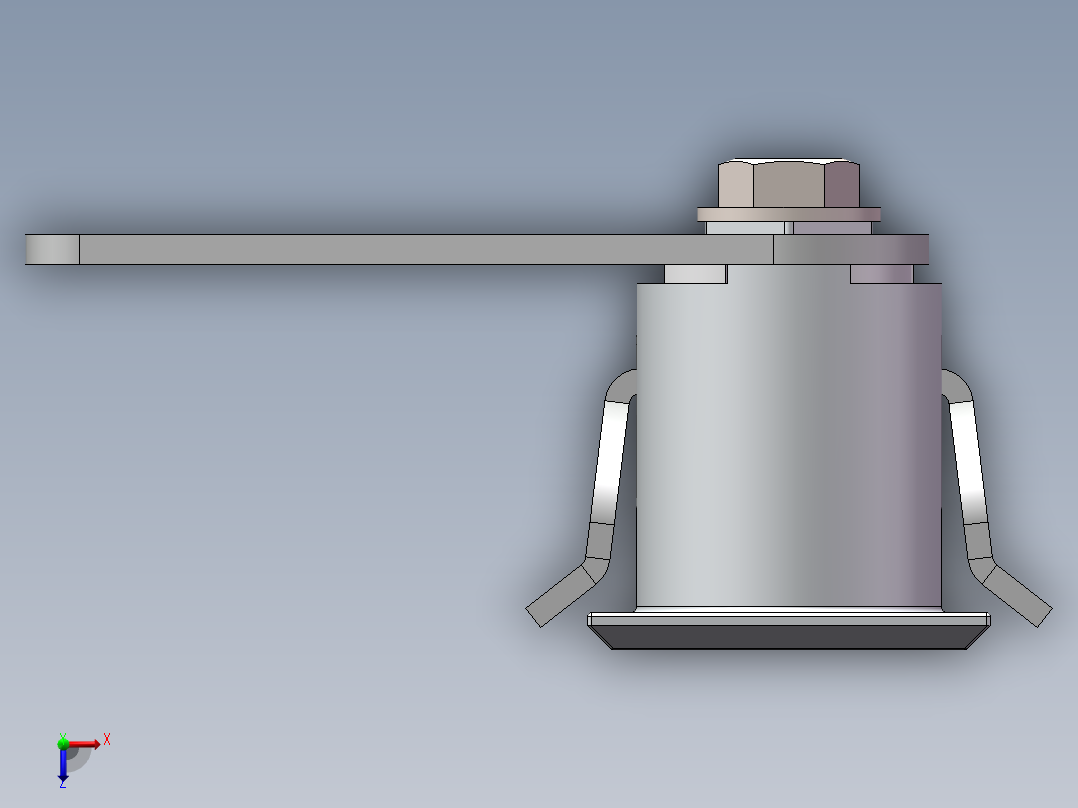 MS713平面锁1749924俯视图