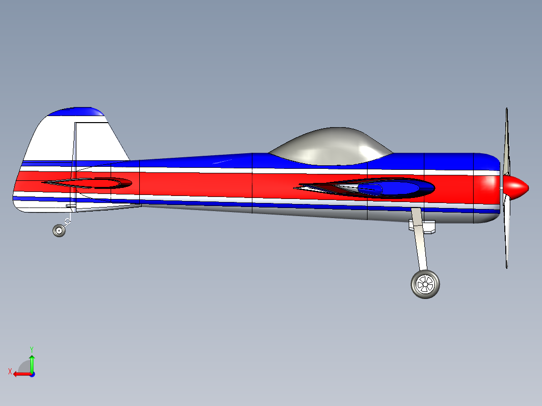B2004146-雅克-55 遥控飞机后视图