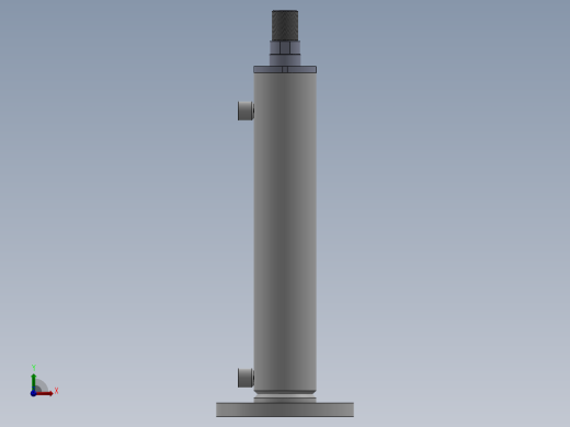 焊接型液压缸80x50x375毫米前视缩略图