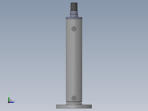 焊接型液压缸80x50x375毫米左视缩略图