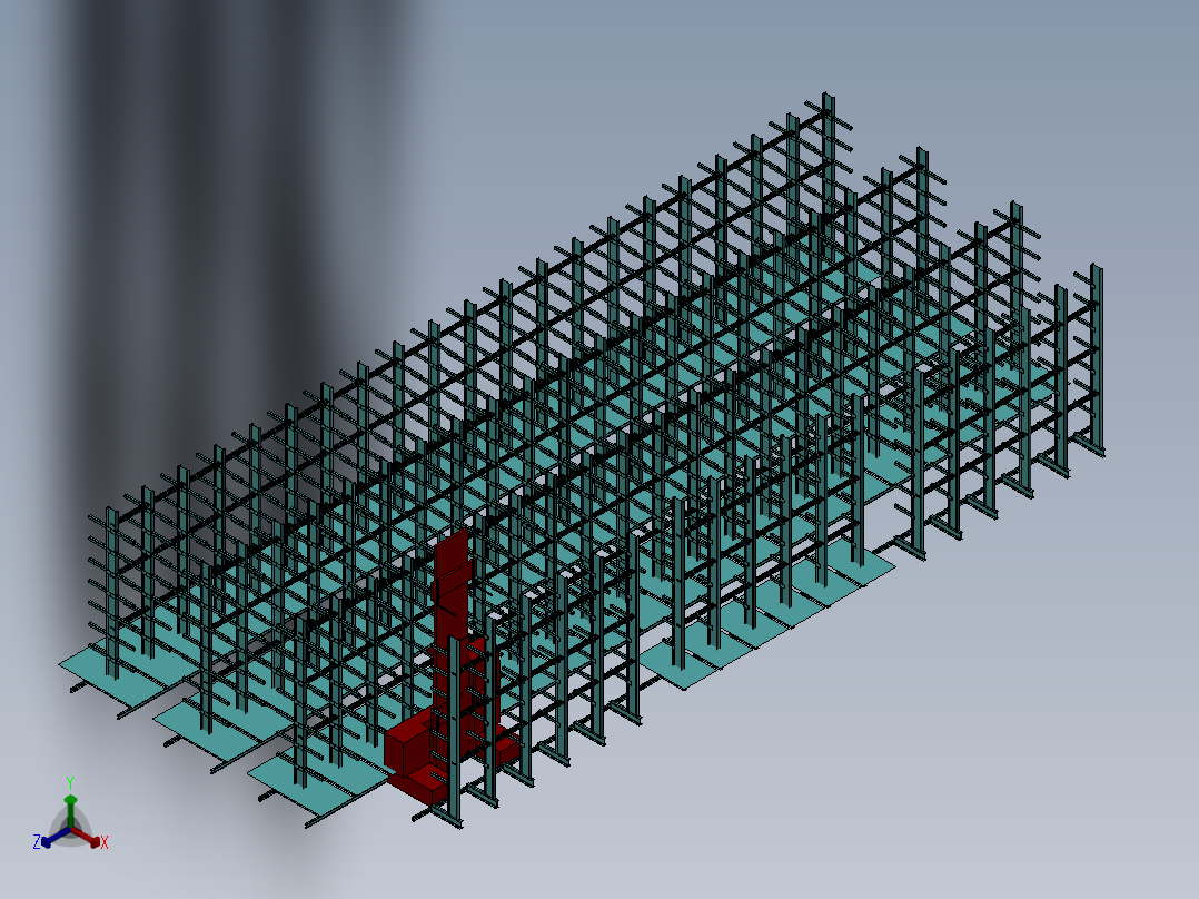仓库正等轴测图
