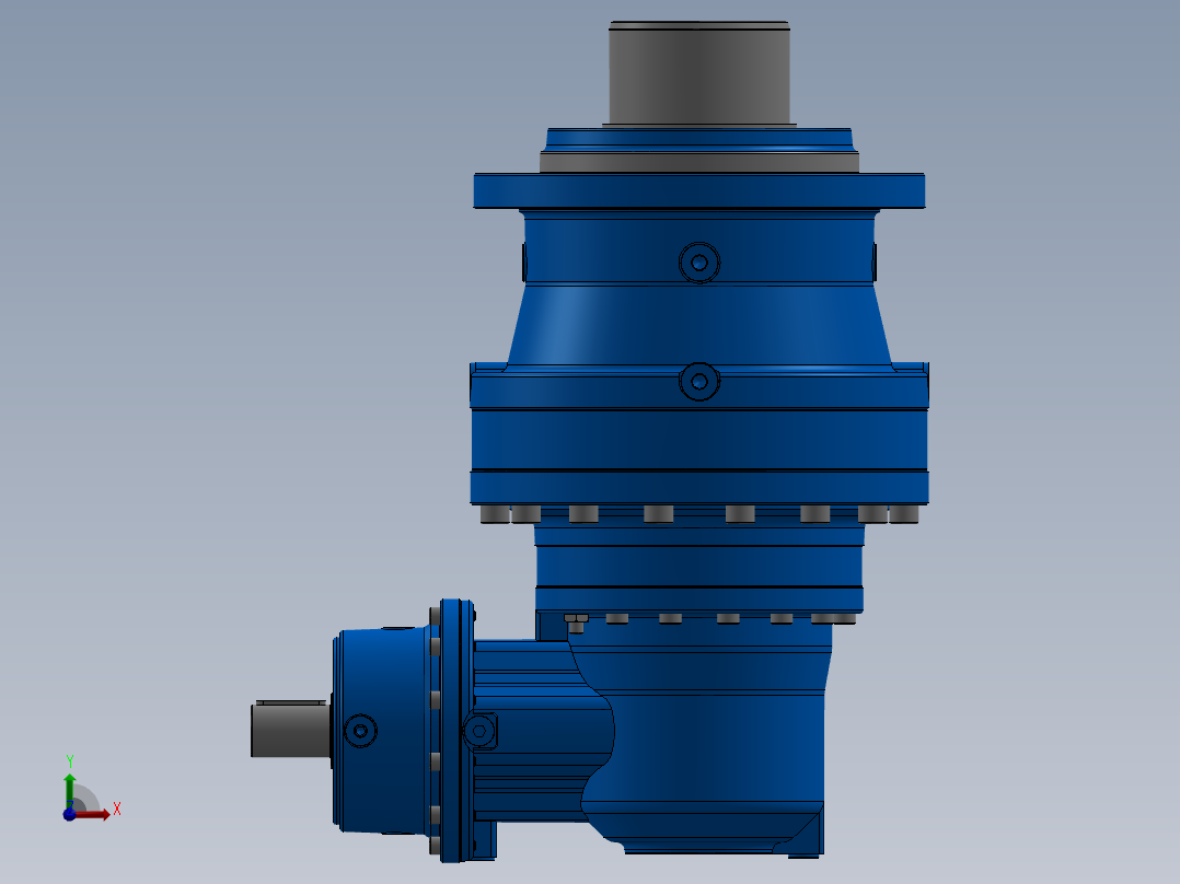 行星齿轮箱 R3EB 018A 30.9Y H105M1 A10D C38C58 V3前视图