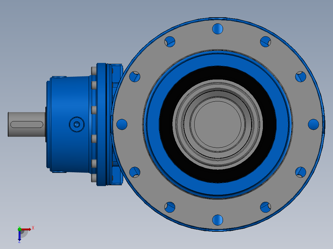 行星齿轮箱 R3EB 018A 30.9Y H105M1 A10D C38C58 V3俯视图