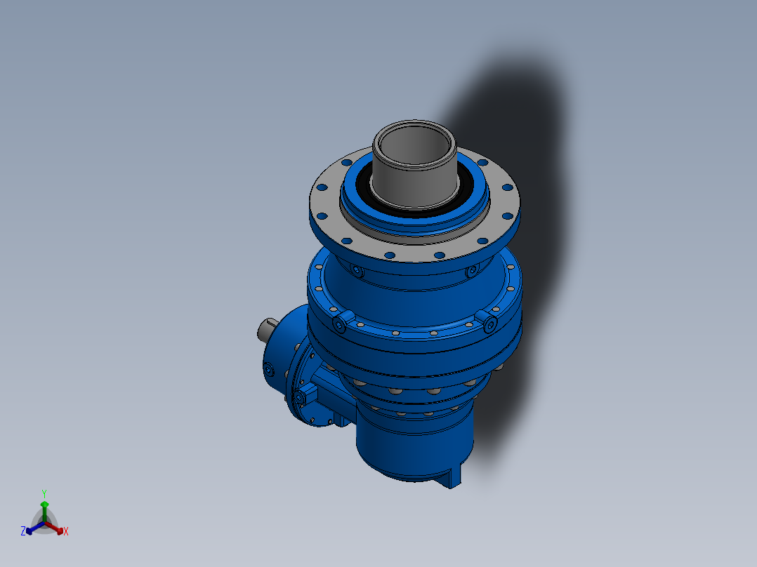 行星齿轮箱 R3EB 018A 30.9Y H105M1 A10D C38C58 V3正等轴测图