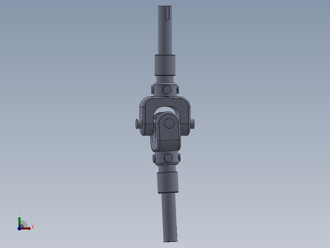 万向节模型前视图