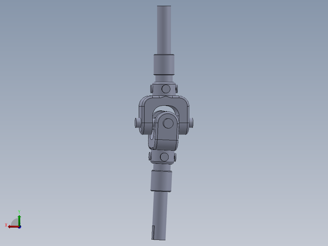 万向节模型后视图