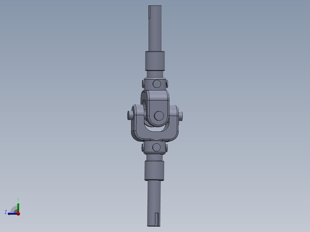 万向节模型右视图