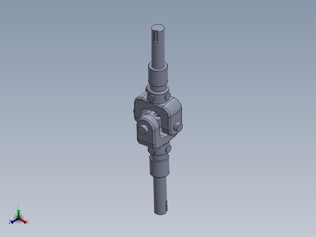 万向节模型正等轴测图
