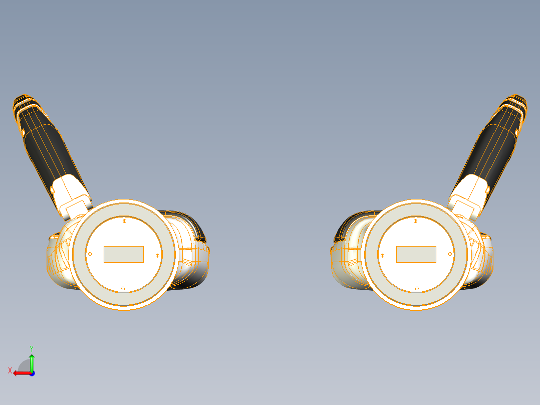 仿人五指灵巧手后视图