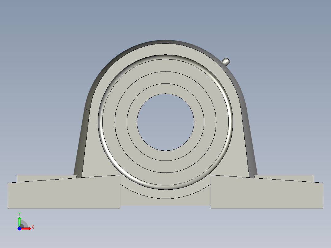 0-带立式座轴承UCP310222mm2a1016RD前视图