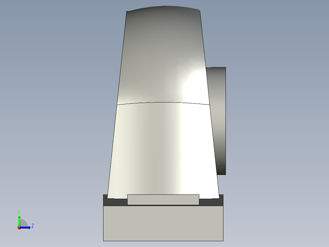 0-带立式座轴承UCP310222mm2a1016RD左视图