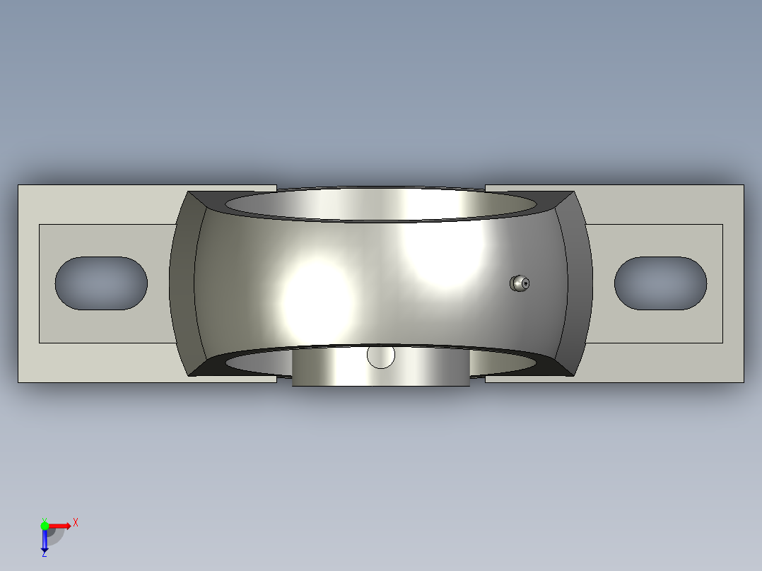 0-带立式座轴承UCP310222mm2a1016RD俯视图