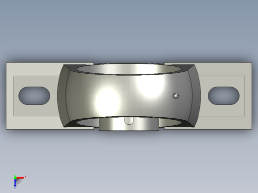 0-带立式座轴承UCP310222mm2a1016RD俯视缩略图