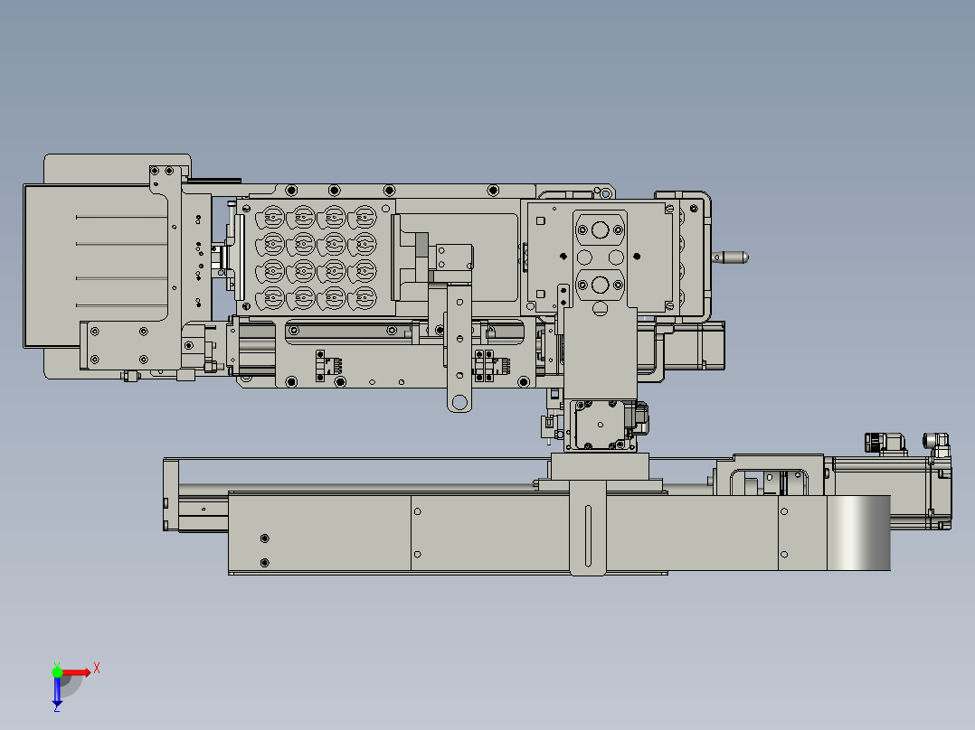 片料剥离机构俯视图