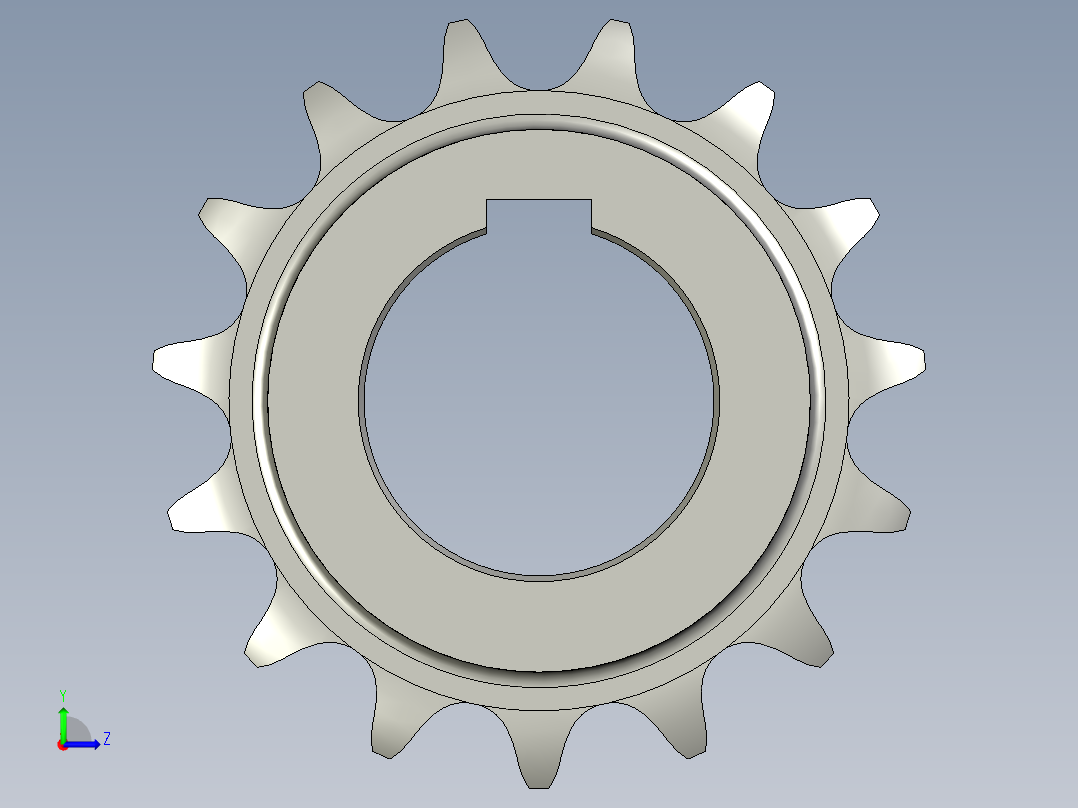 链轮-16A15Z2左视图