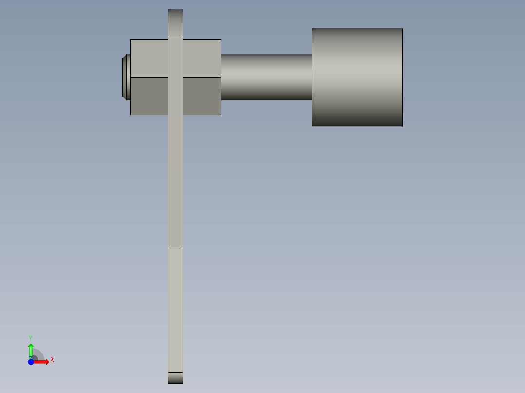 门吸AKC22-T前视图
