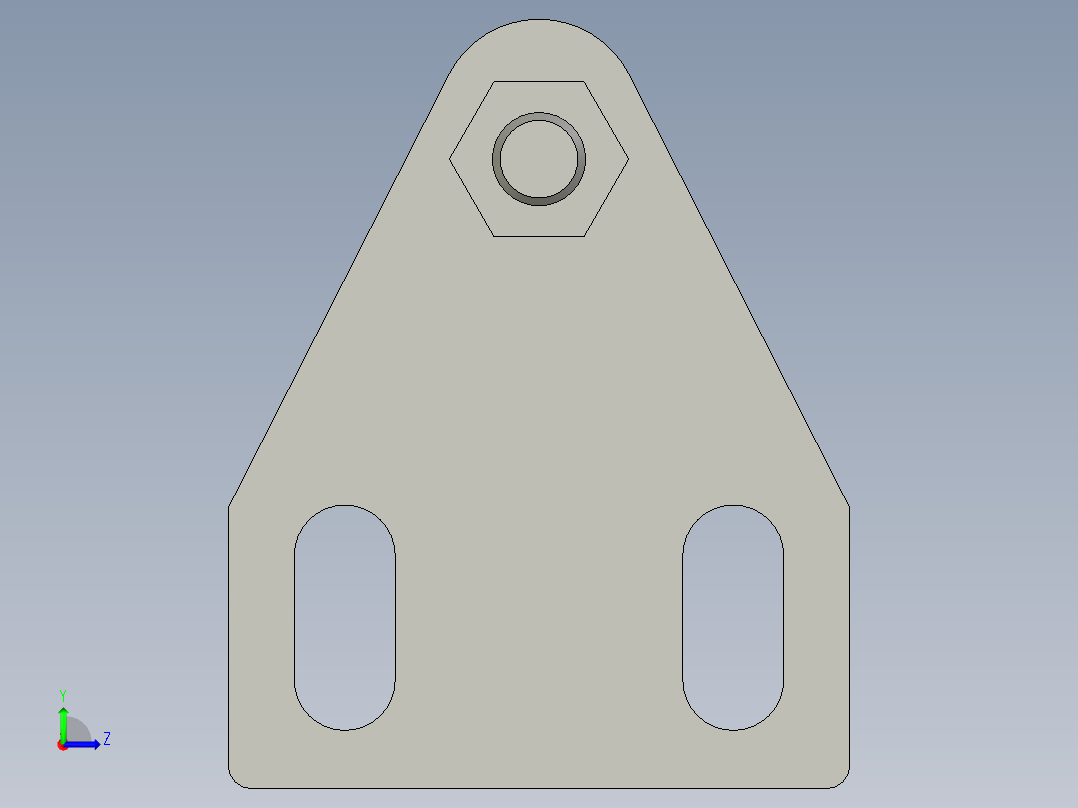 门吸AKC22-T左视图