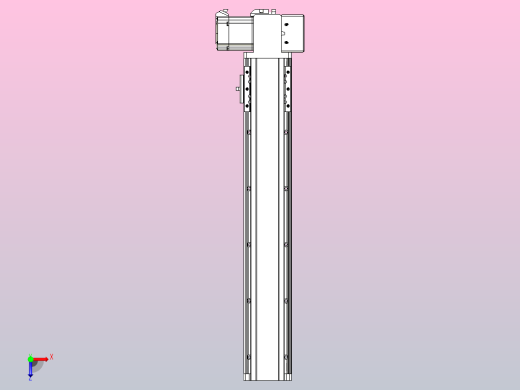 皮带直线轴半封闭可选导轨TPA-HNB-85D-90-L400-LP-C-P20-N3俯视缩略图