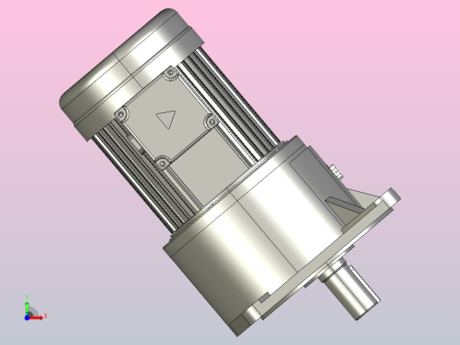 0.4KW-CV型立式三相铝毂（刹车）马达减速机_CV32-400前视缩略图