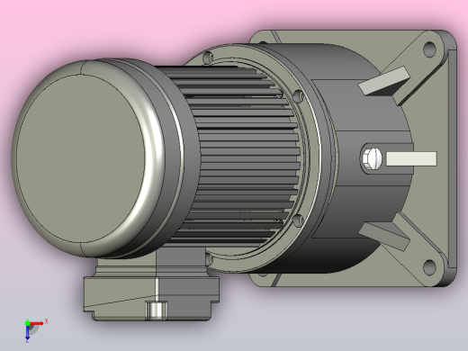 0.4KW-CV型立式三相铝毂（刹车）马达减速机_CV32-400俯视缩略图