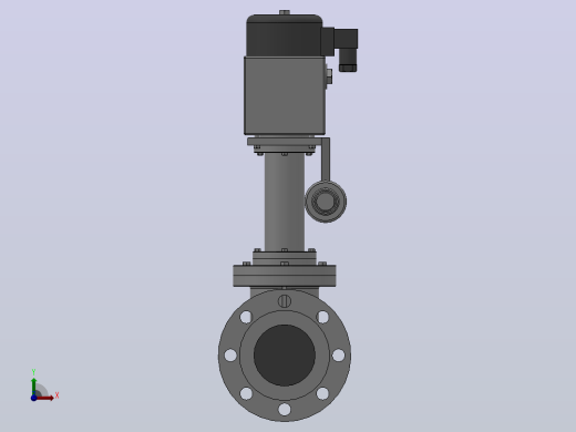 ZCTG型蒸汽电磁阀[ZCTG-4.0-125-F-B-K]通径125mm前视缩略图