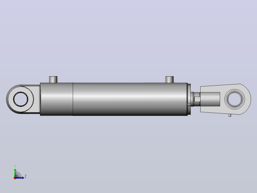 HSG-80X45-CA 基本型圆型工程油缸焊接油缸[HSG-80X45-300-CAI]左视缩略图